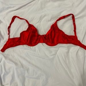 Vintage 80s Victoria’s Secret Red Satin Bra
